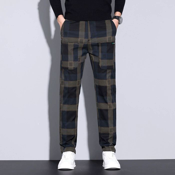 Streetwear Brand Tags - Celana Kotak-kotak Pria – Celana Kasual
