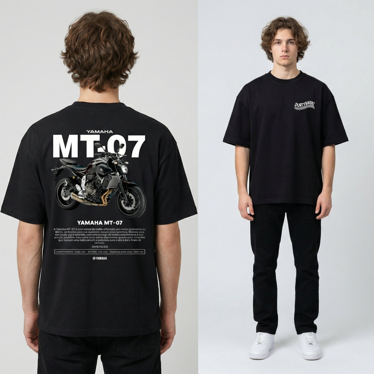 Streetwear Brand Tees - Kaos Merek Sepeda Motor Yamaha MT-07