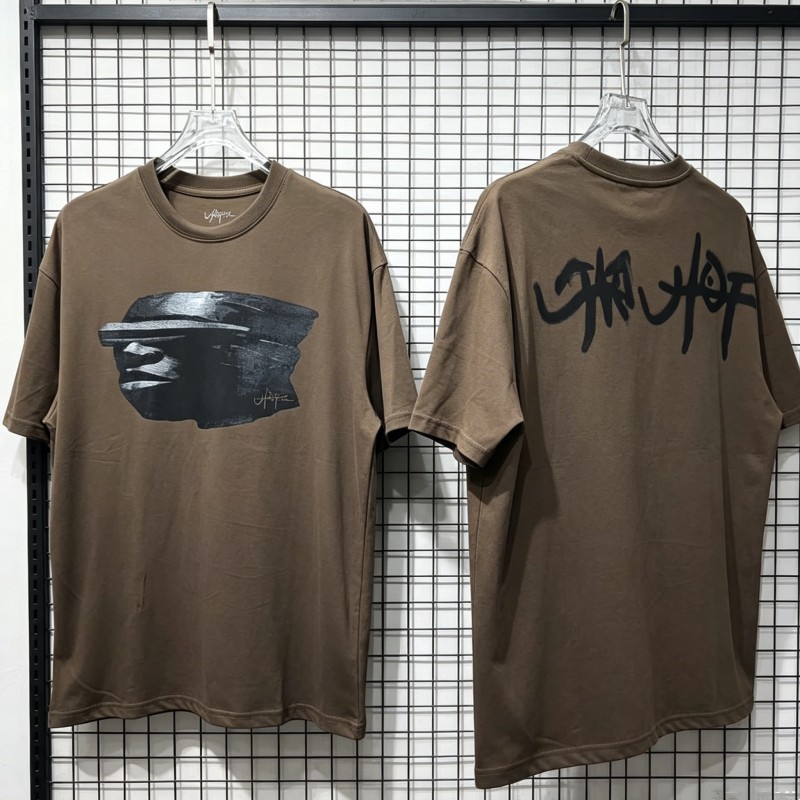 Cactus Jack Tee - Kaos Cetak Patung Batu Coklat Summer