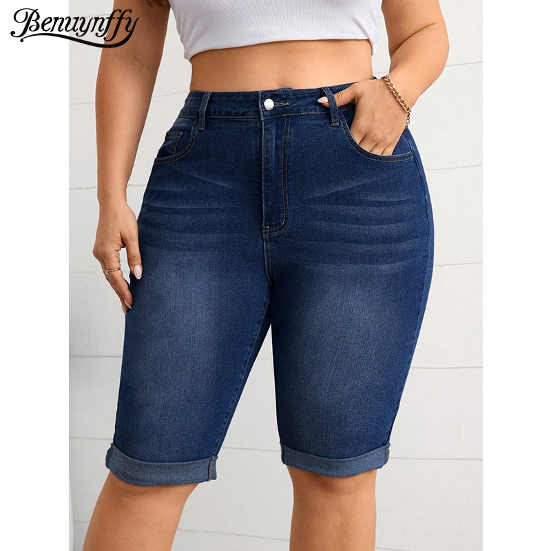 Streetwear Brand Pants - Benuynffy Celana Jeans Pensil Hem Gulung