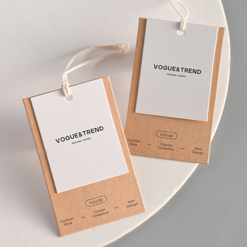 Streetwear Brand Tags - Tag Gantung Kertas Kraft Vintage Kustom