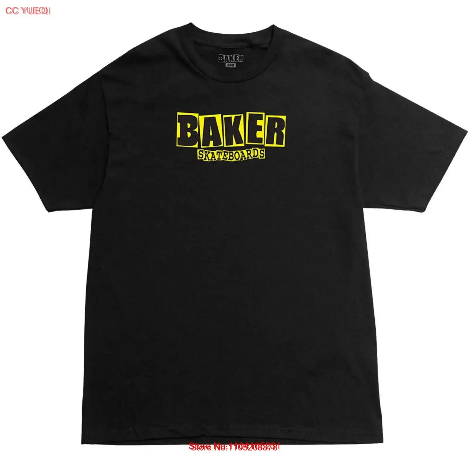 Yellow Streetwear Brand - Kaos Baker Skateboards Logo Merek Hitam