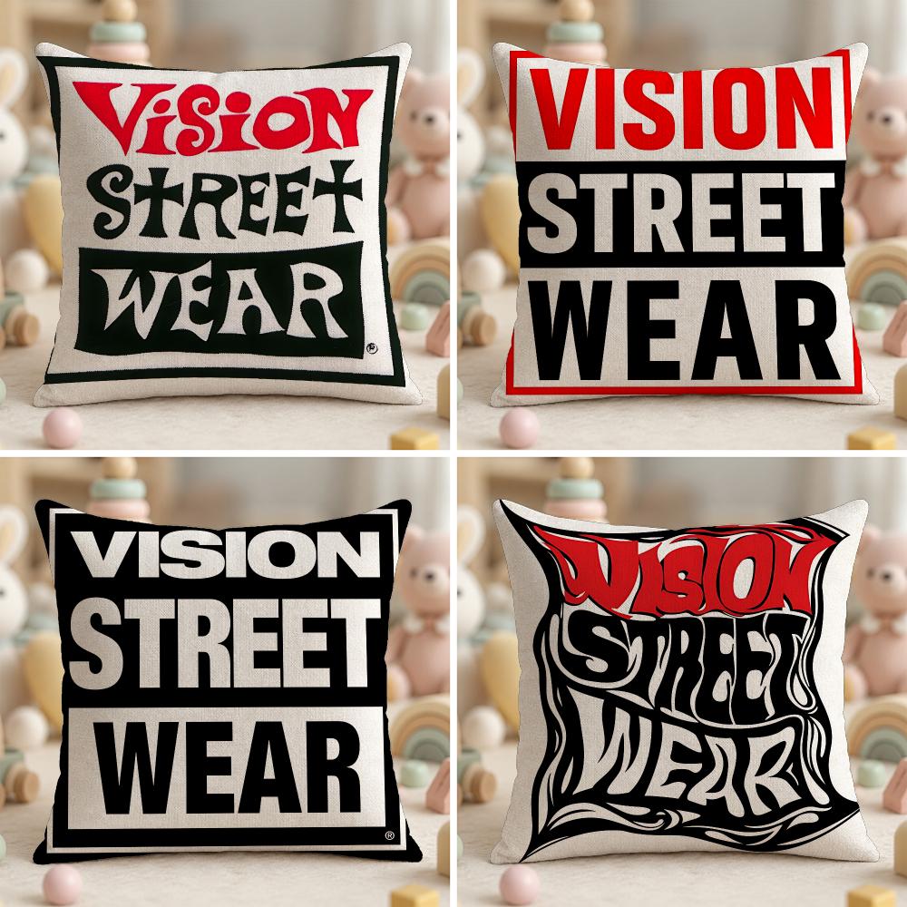 Streetwear Brand Home Decor - Sarung Bantal V-Vision Street WearS Merek