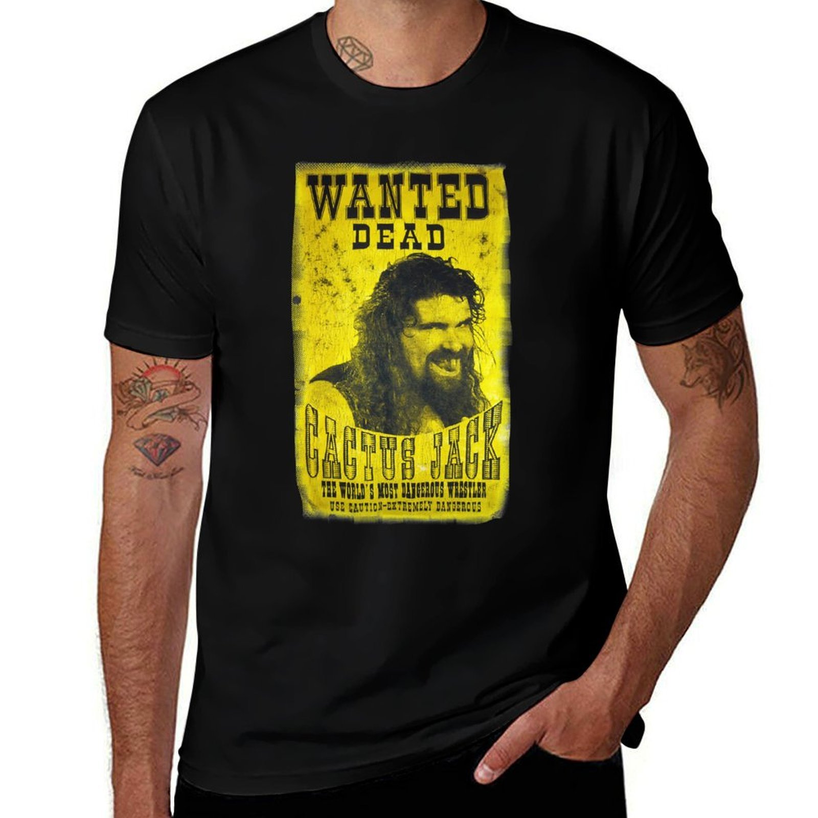 Cactus Jack Tee - Kaos Katun Hitam Cactus Jack Poster