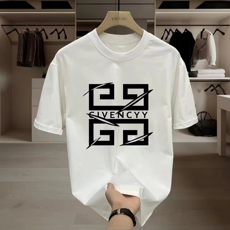 Streetwear Brand Tees - Kaos Pria 2026Men's GIVENCY dengan Cetakan