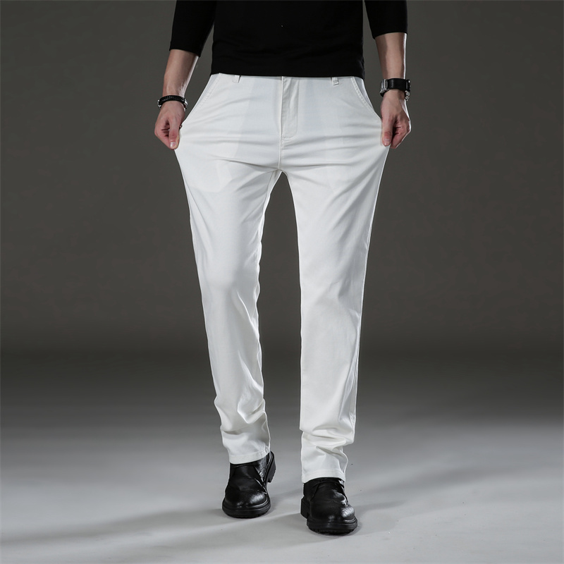 Celana Kasual Lurus Katun Pria - Streetwear Brand Pants ulasan dan harga