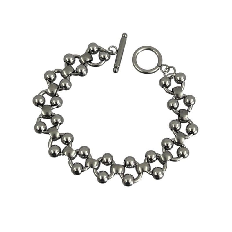 Gelang Manik Baja Berongga Gay - Streetwear Brand Niche ulasan dan harga