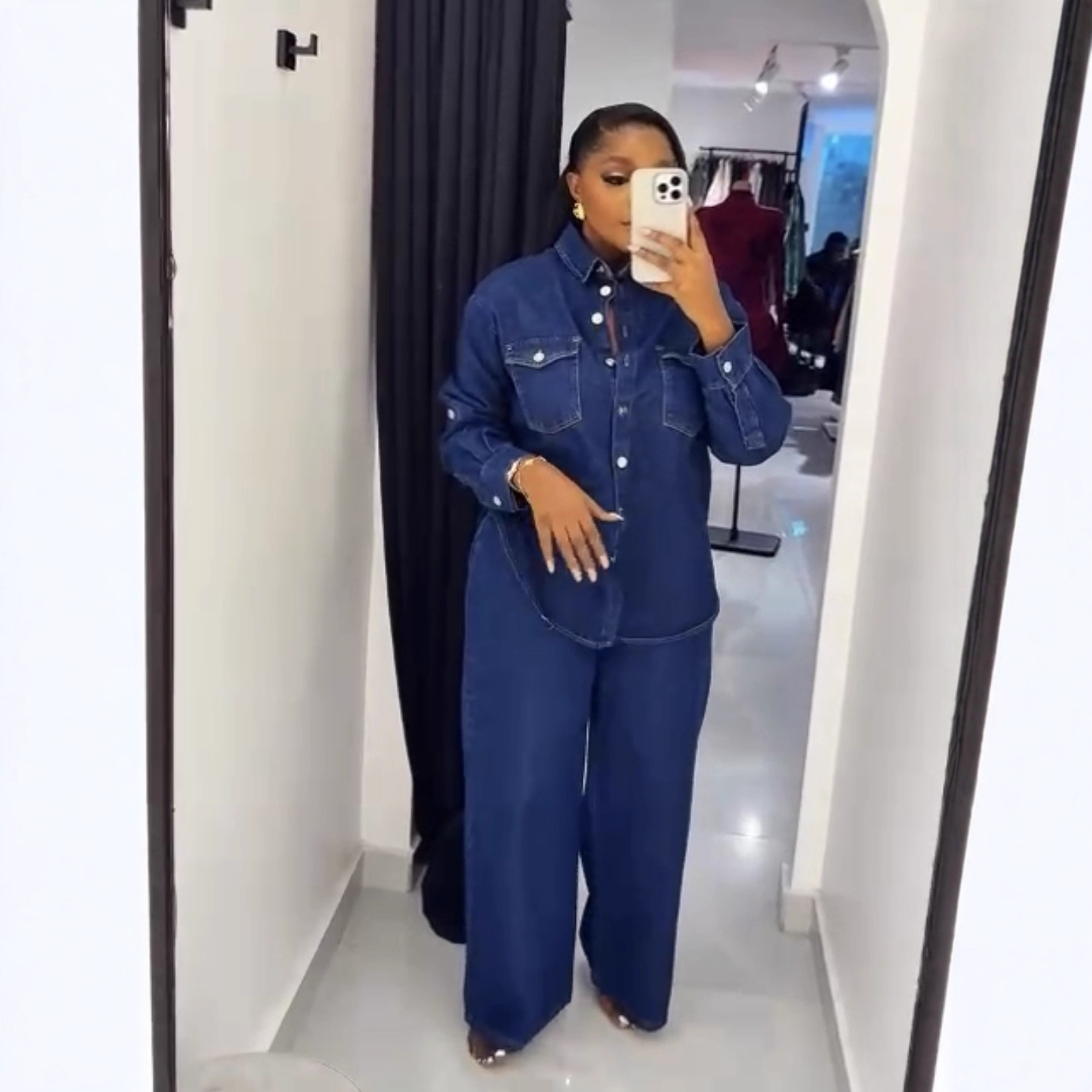 Setelan Jeans 2 Potong Wanita, - Streetwear Brand Pants ulasan dan harga