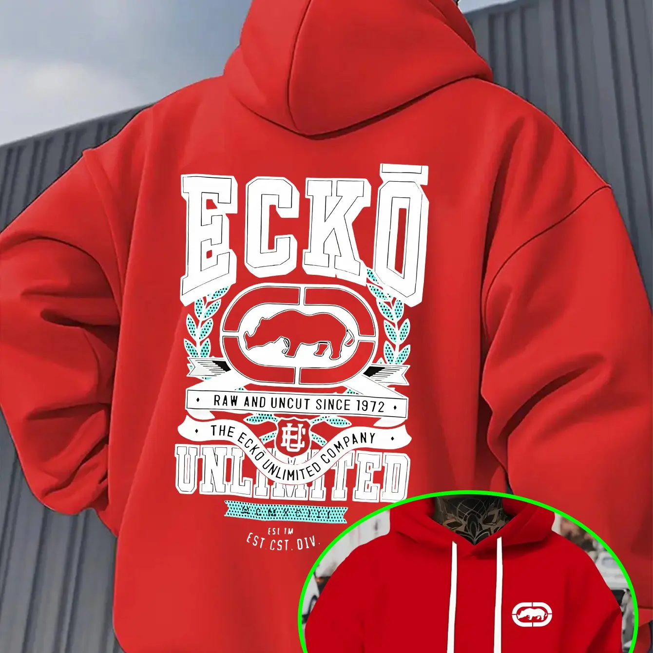 Hoodie Pria Bergaya Trendy den - Streetwear Brand Niche ulasan dan harga