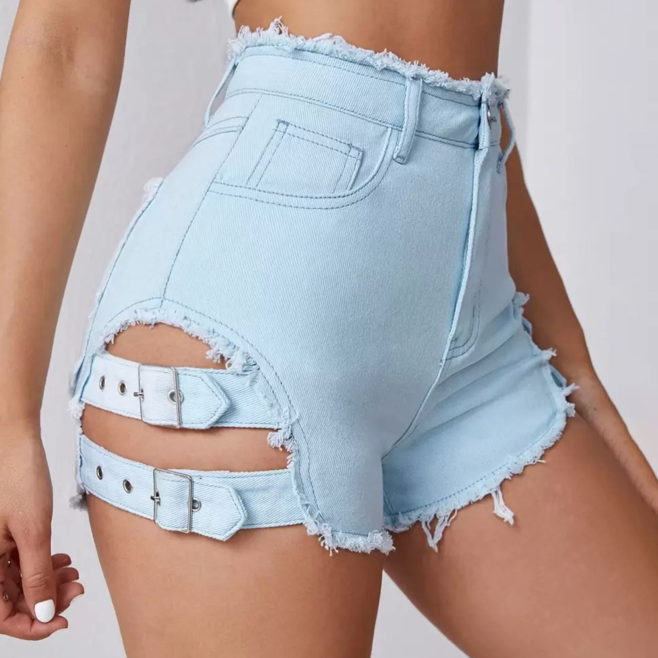 Celana Pendek Denim Wanita Pin - Streetwear Brand Shorts ulasan dan harga