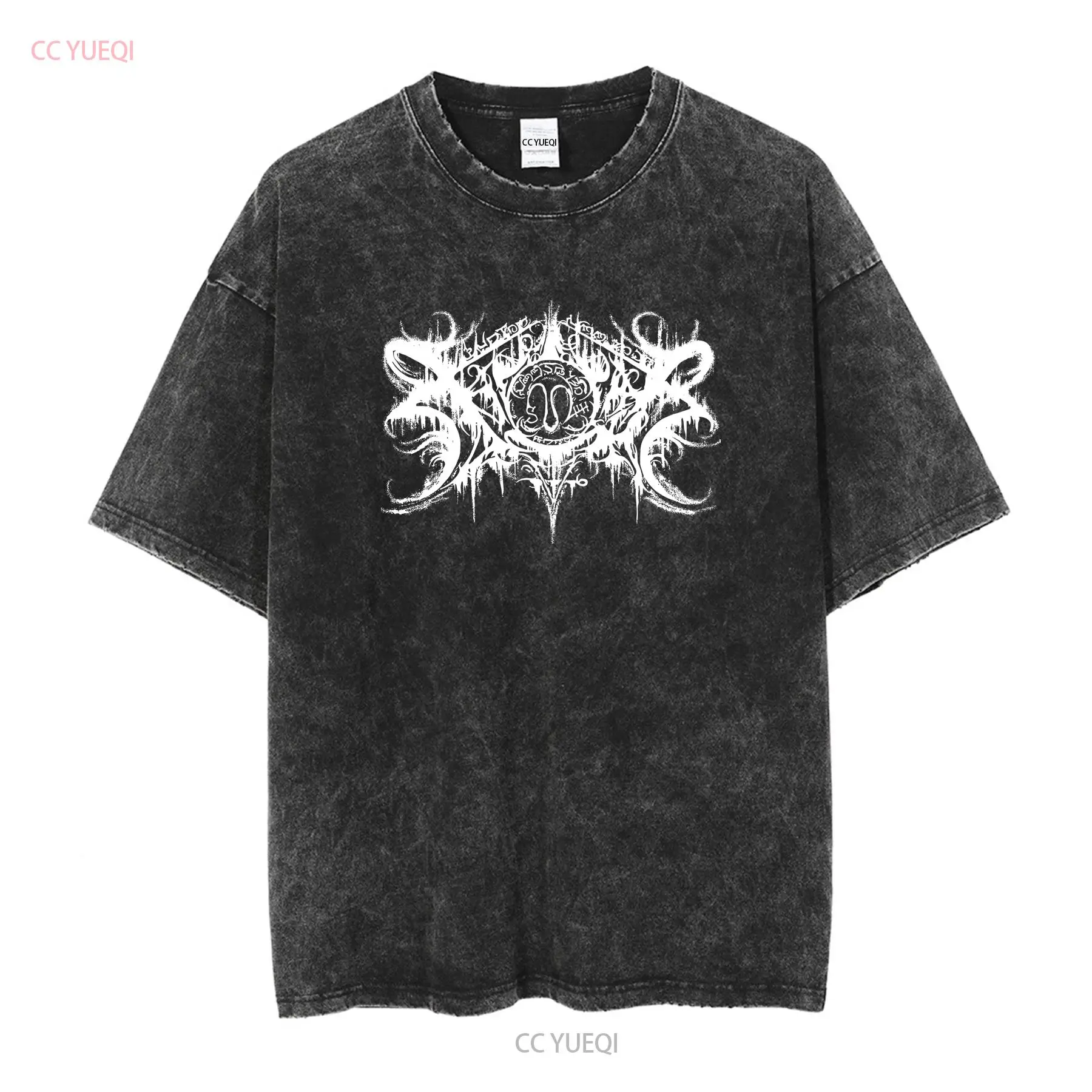 XASTHUR Kaus Baru Hitam Metal  - Streetwear Brand Tees ulasan dan harga