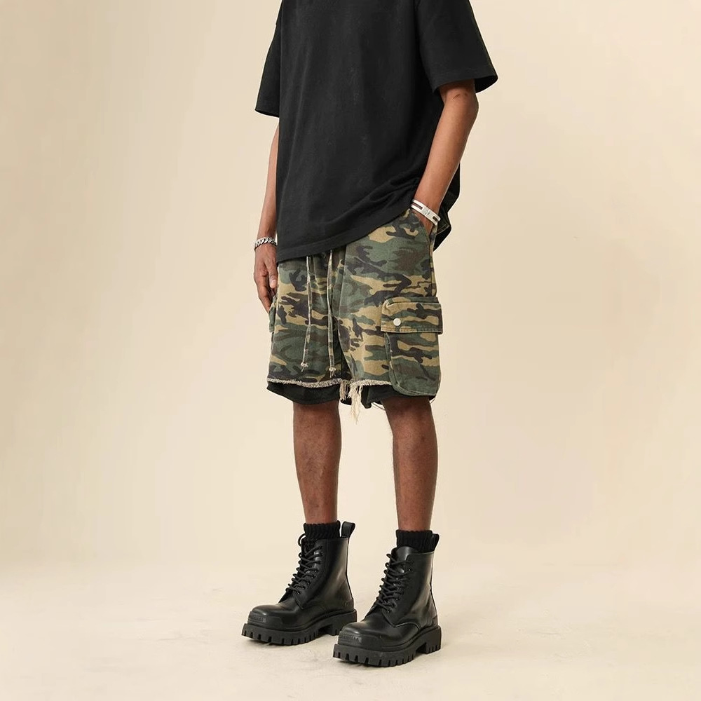 Celana Pendek Kamuflase Vintag - Streetwear Brand Pants ulasan dan harga