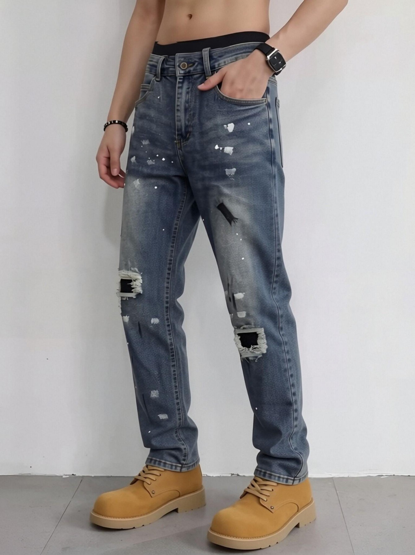 【HME】Celana jeans pria |   Cel - Streetwear Brand Tags ulasan dan harga