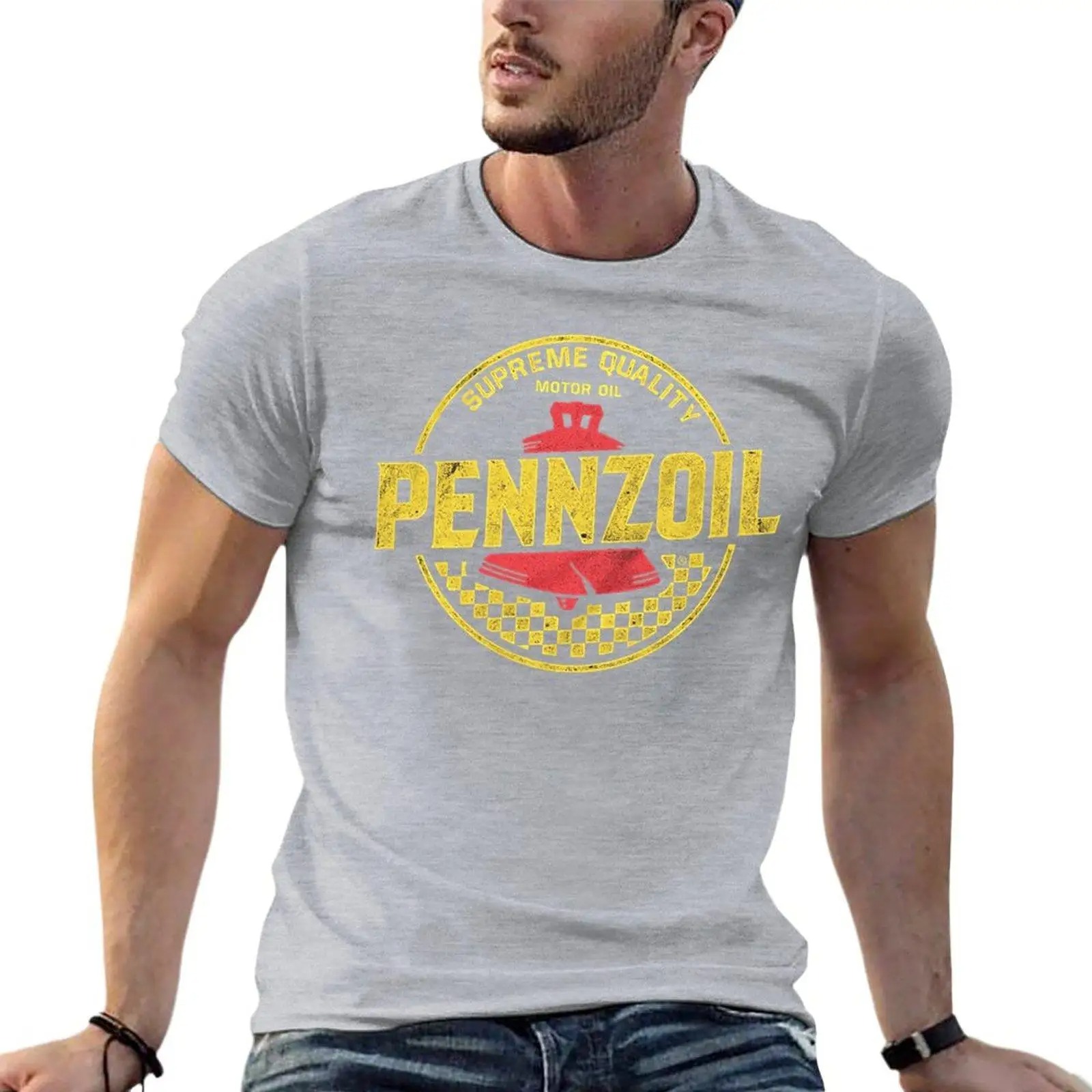 Distressed Pennzoil Logo minya - Streetwear Brand Tees ulasan dan harga