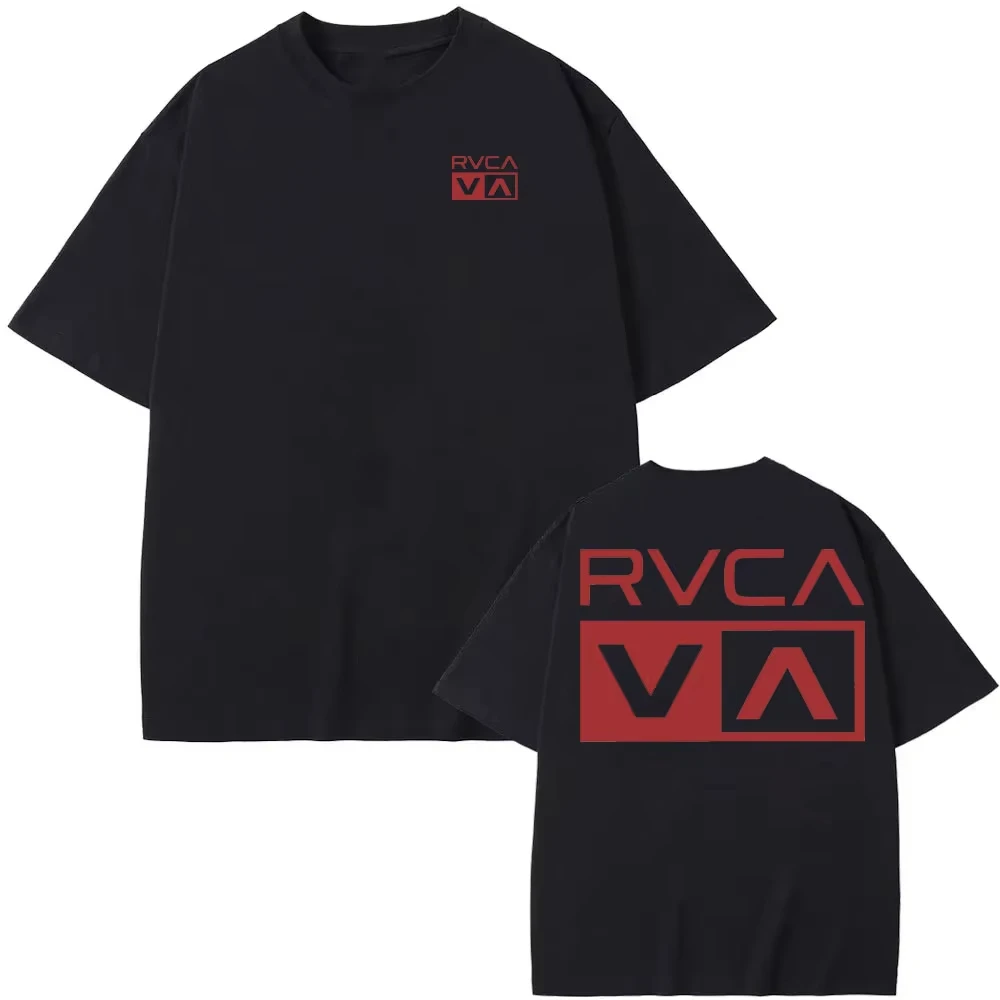 RVCA T Shirt Hitam Tee Musim P - Streetwear Brand Tees ulasan dan harga